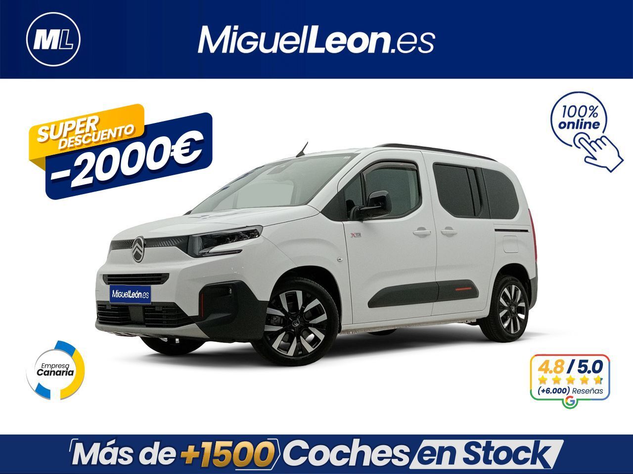 CITROEN Berlingo (Talla M BlueHDi 130 S&S SHINE) en Palmas, Las