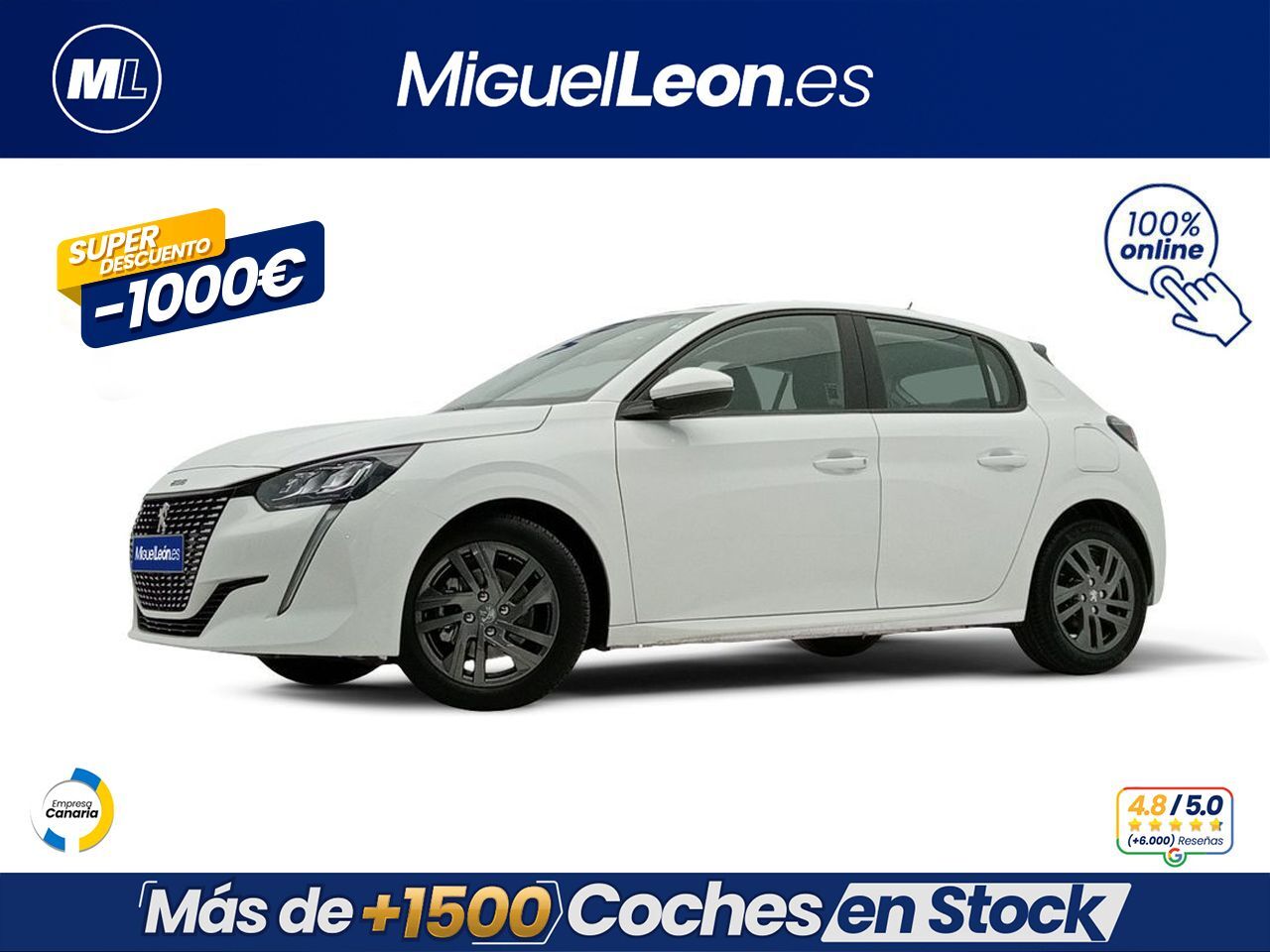 PEUGEOT 208 (PureTech 73kW (100CV) Active Pack) en Palmas, Las