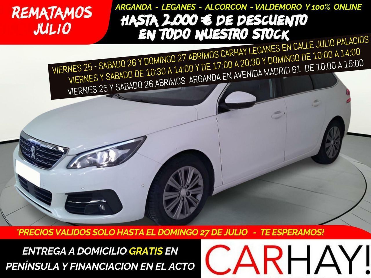 PEUGEOT 308 (1.5 BLUEHDI 130 ALLURE PACK SW) en Madrid