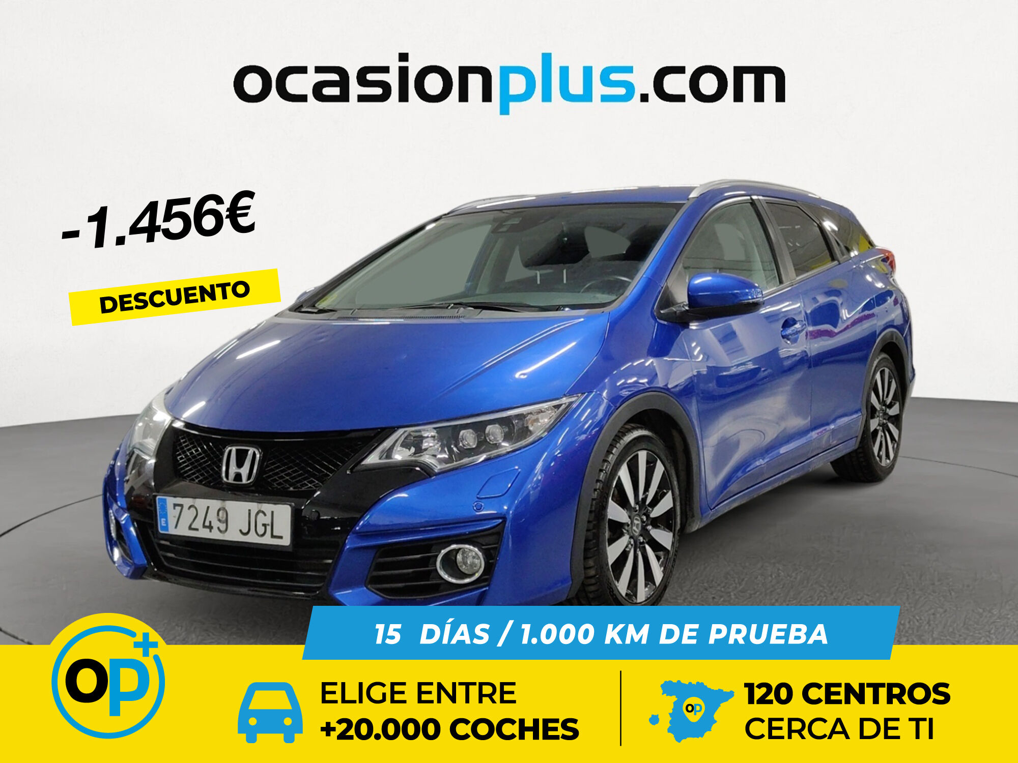 HONDA Civic (Tourer 1.6 i-DTEC Lifestyle 88 kW (120 CV)) en Madrid