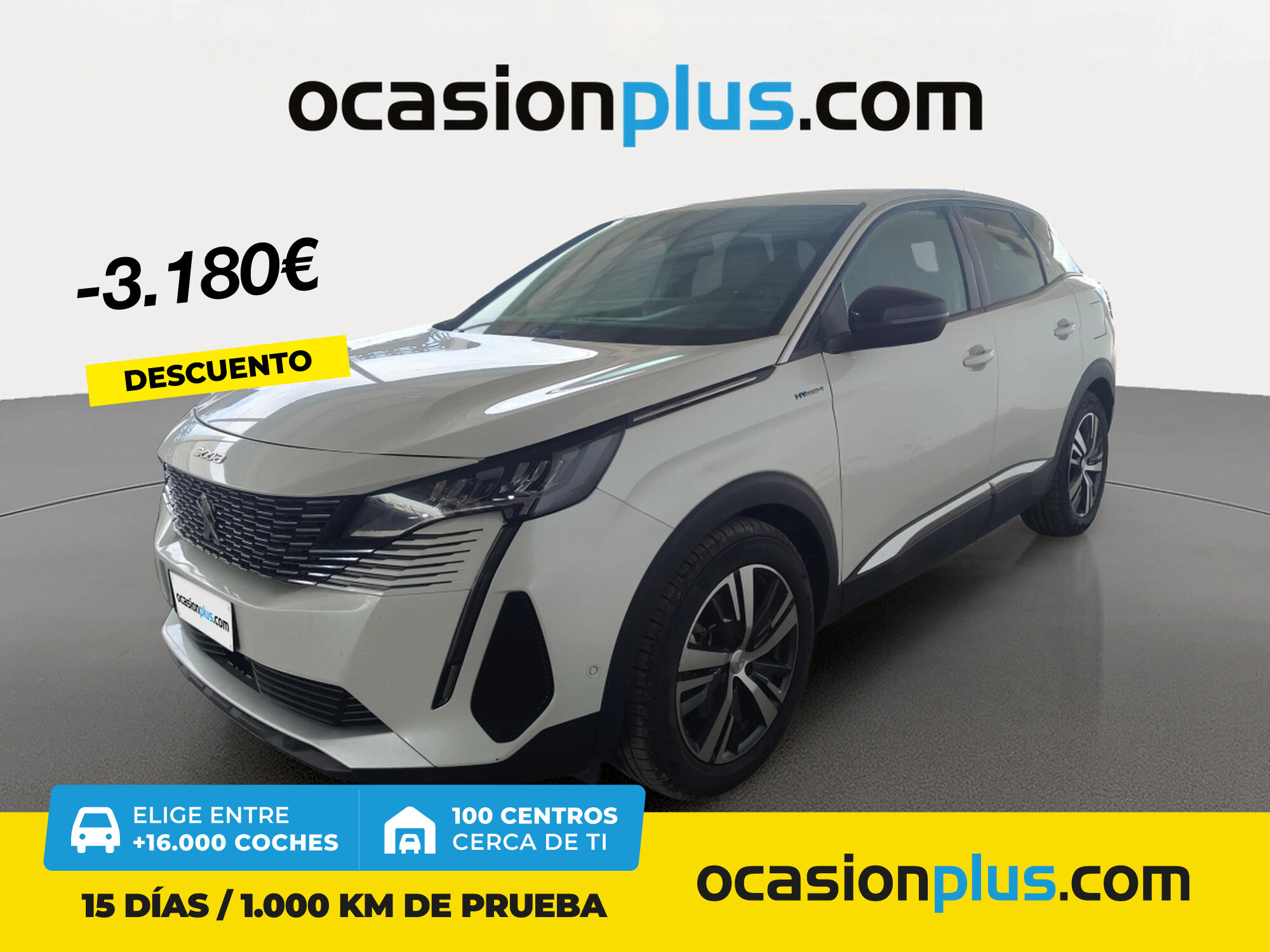 PEUGEOT 3008 (Hybrid 300 Allure Pack e-EAT8 221 kW (300 CV)) en Madrid