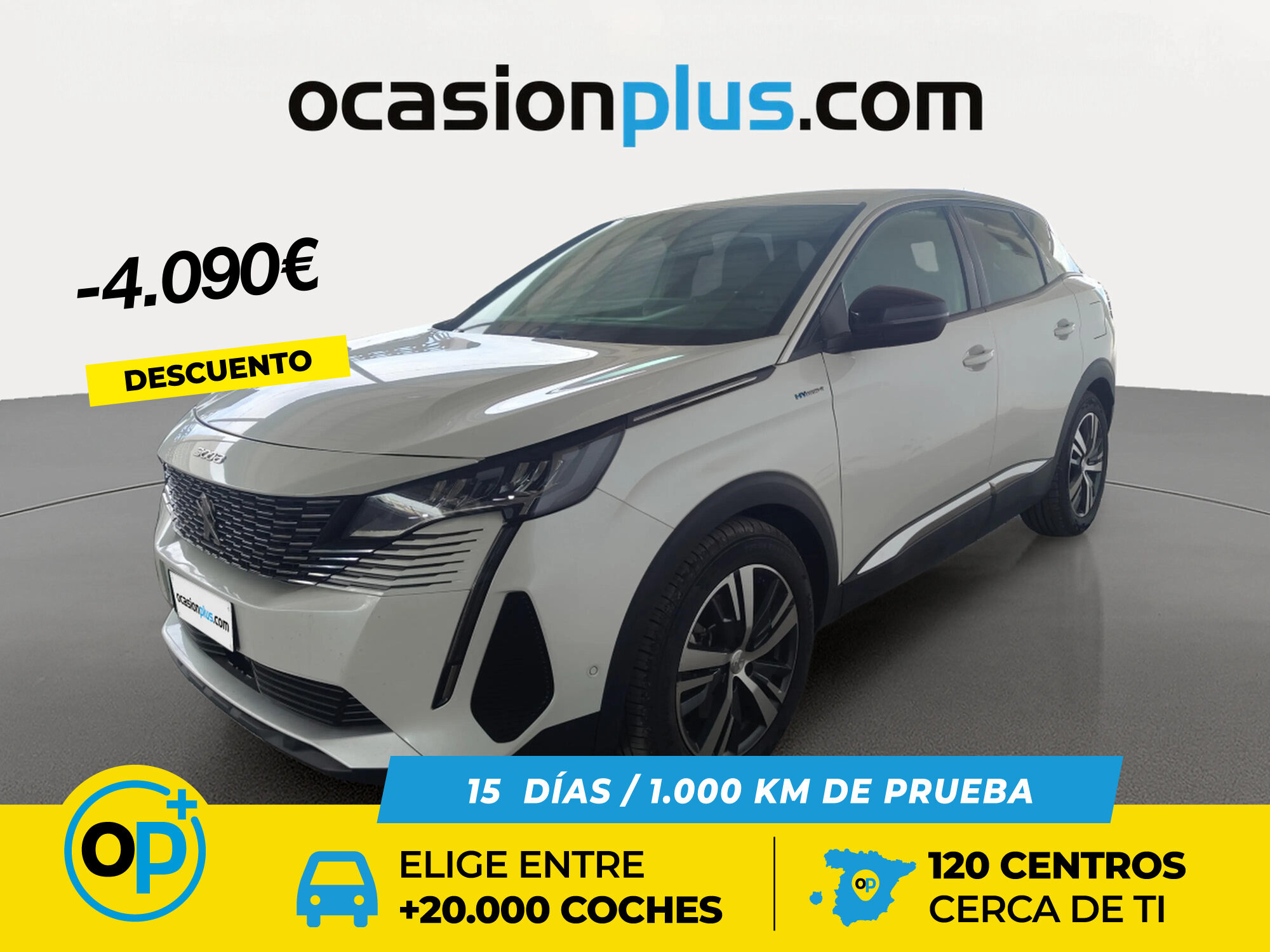 PEUGEOT 3008 (Hybrid 300 Allure Pack e-EAT8 221 kW (300 CV)) en Madrid