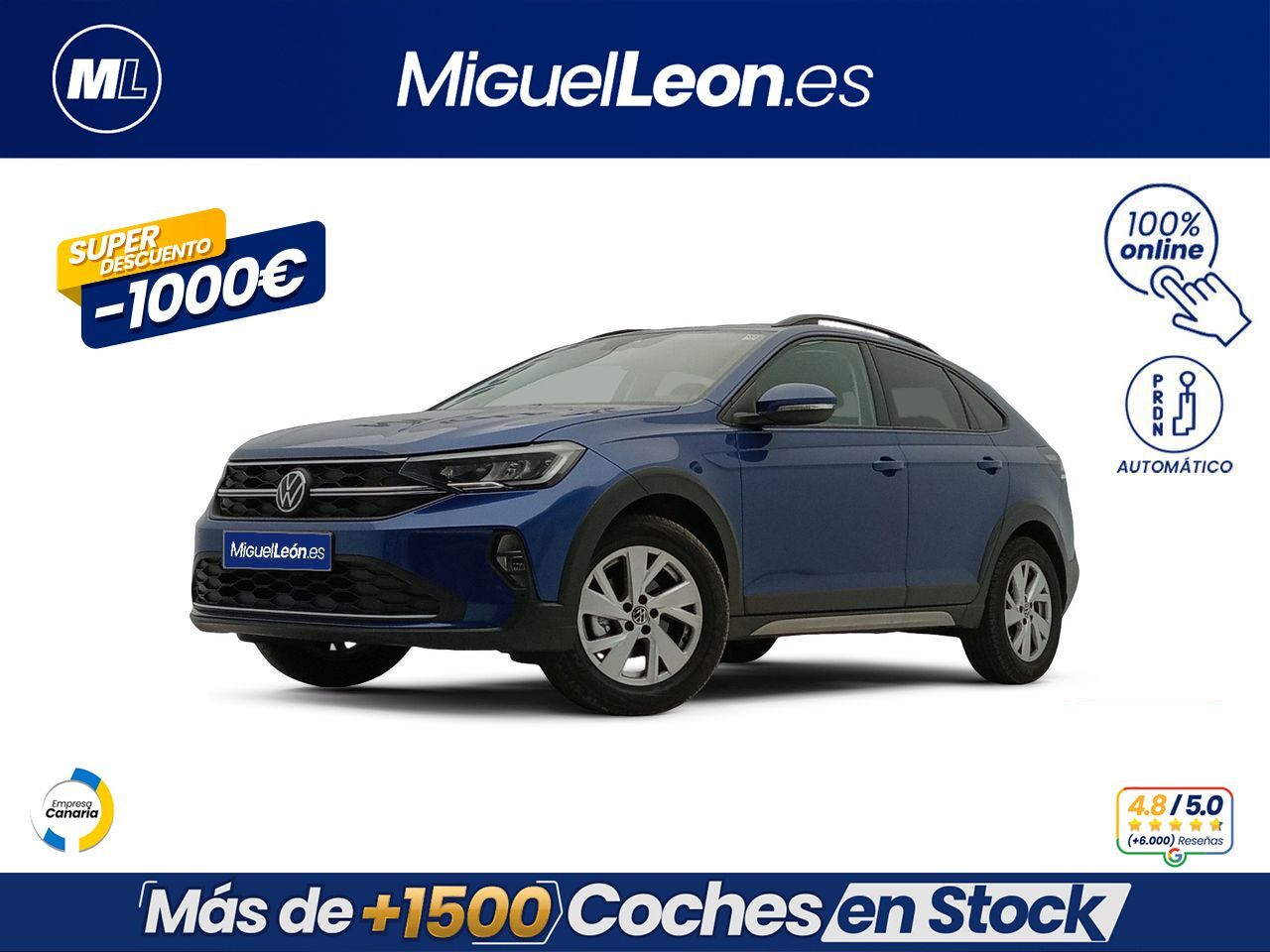 VOLKSWAGEN Taigo (Life 1.0 TSI 81kW (110CV) DSG) en Palmas, Las