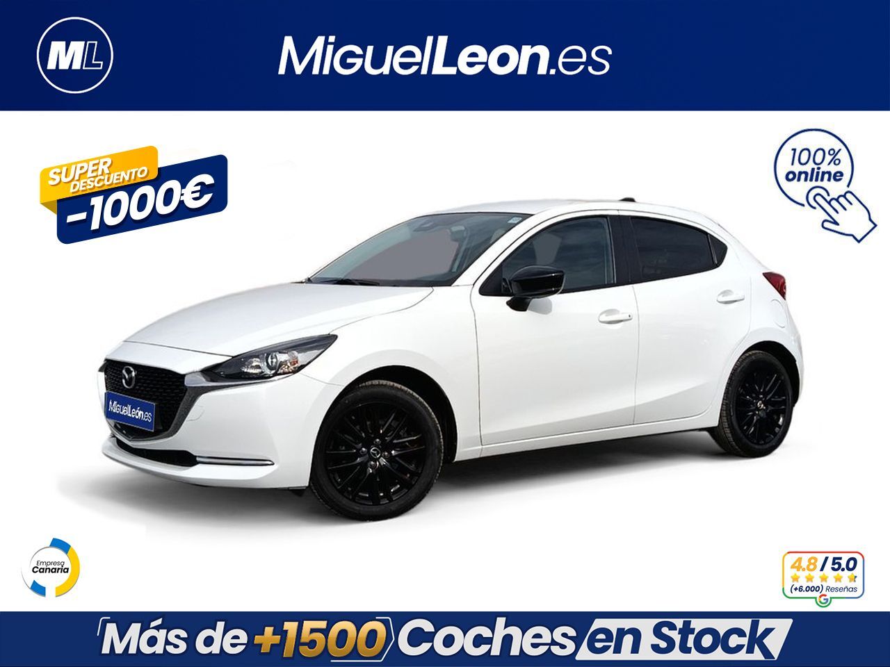 MAZDA Mazda2 (1.5 GE 66kW (90CV) Black Tech Edition) en Palmas, Las