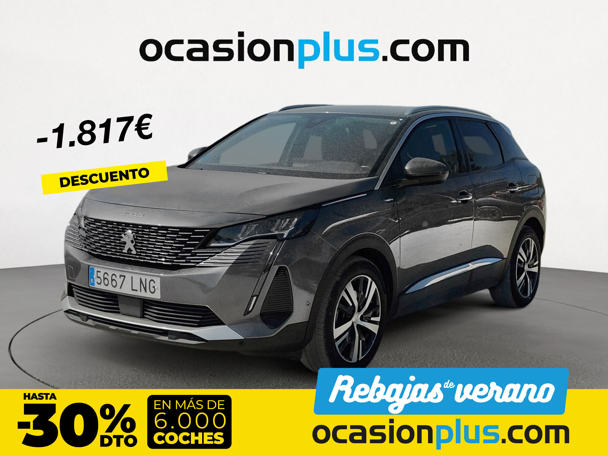 PEUGEOT 3008 (Hybrid 300 Allure Pack e-EAT8 221 kW (300 CV)) en Madrid