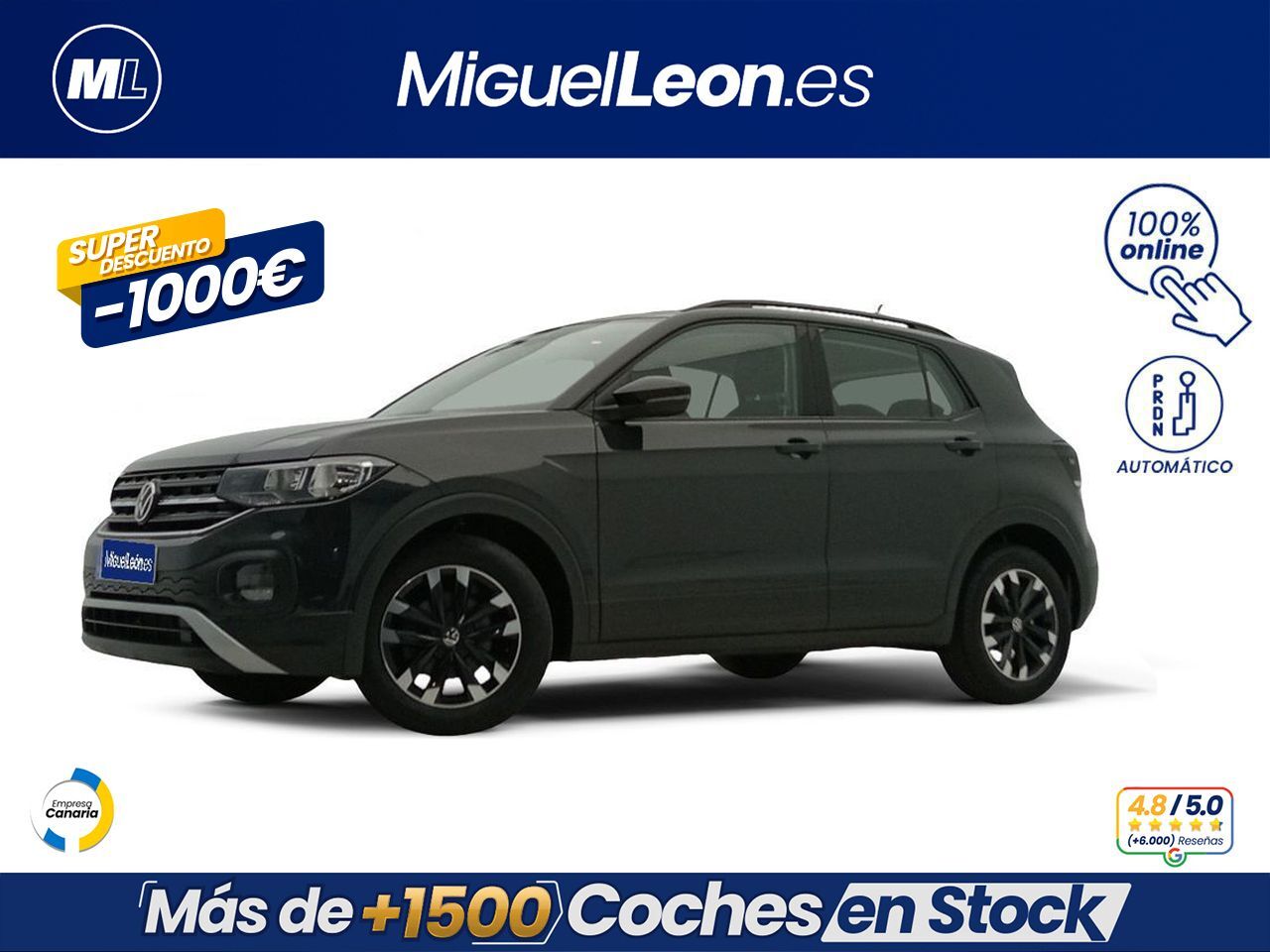 VOLKSWAGEN T-Cross (Advance 1.0 TSI 81kW (110CV) DSG) en Palmas, Las