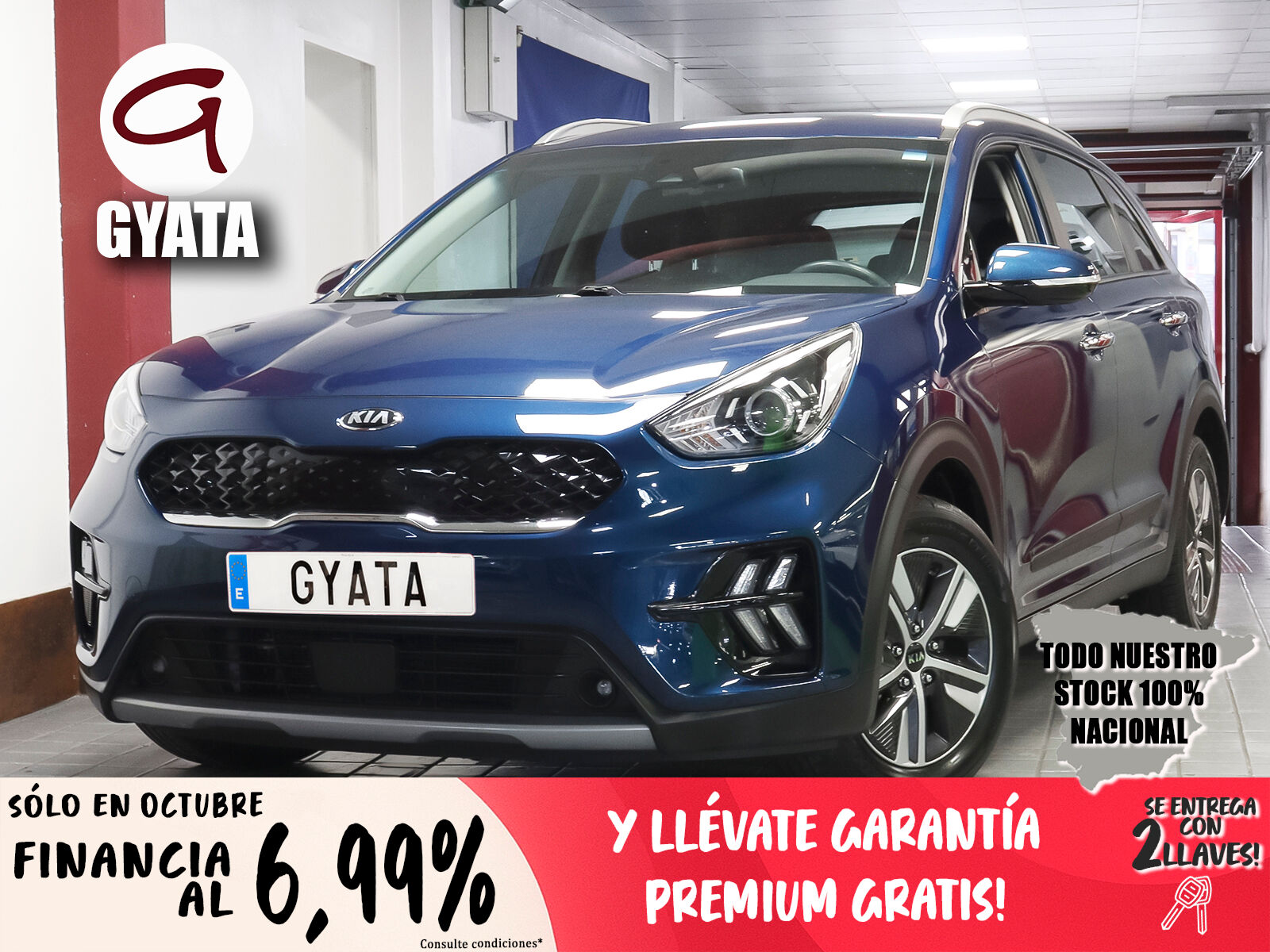 KIA Niro (1.6 GDi HEV Híbrido Drive 104 kW (141 CV)) en Madrid