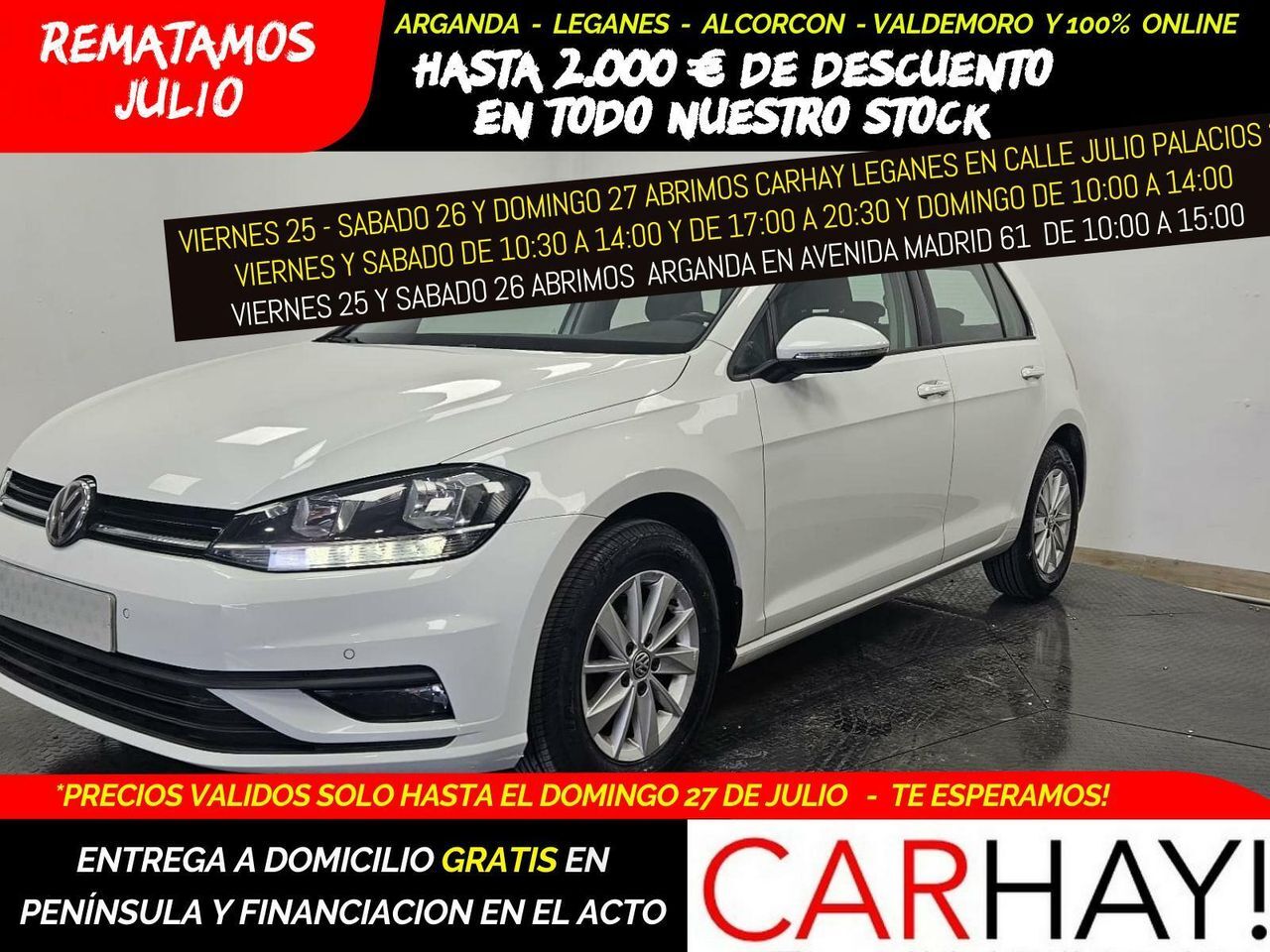 VOLKSWAGEN Golf (READY2GO 1.6 TDI 85KW (115CV)) en Madrid
