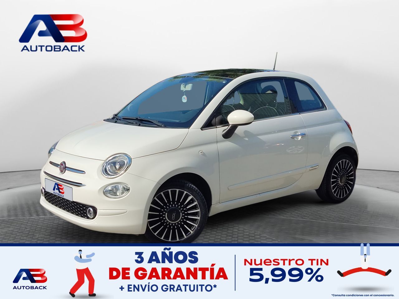 FIAT 500 (1.2 8v 51kW (69CV) Lounge) en Madrid