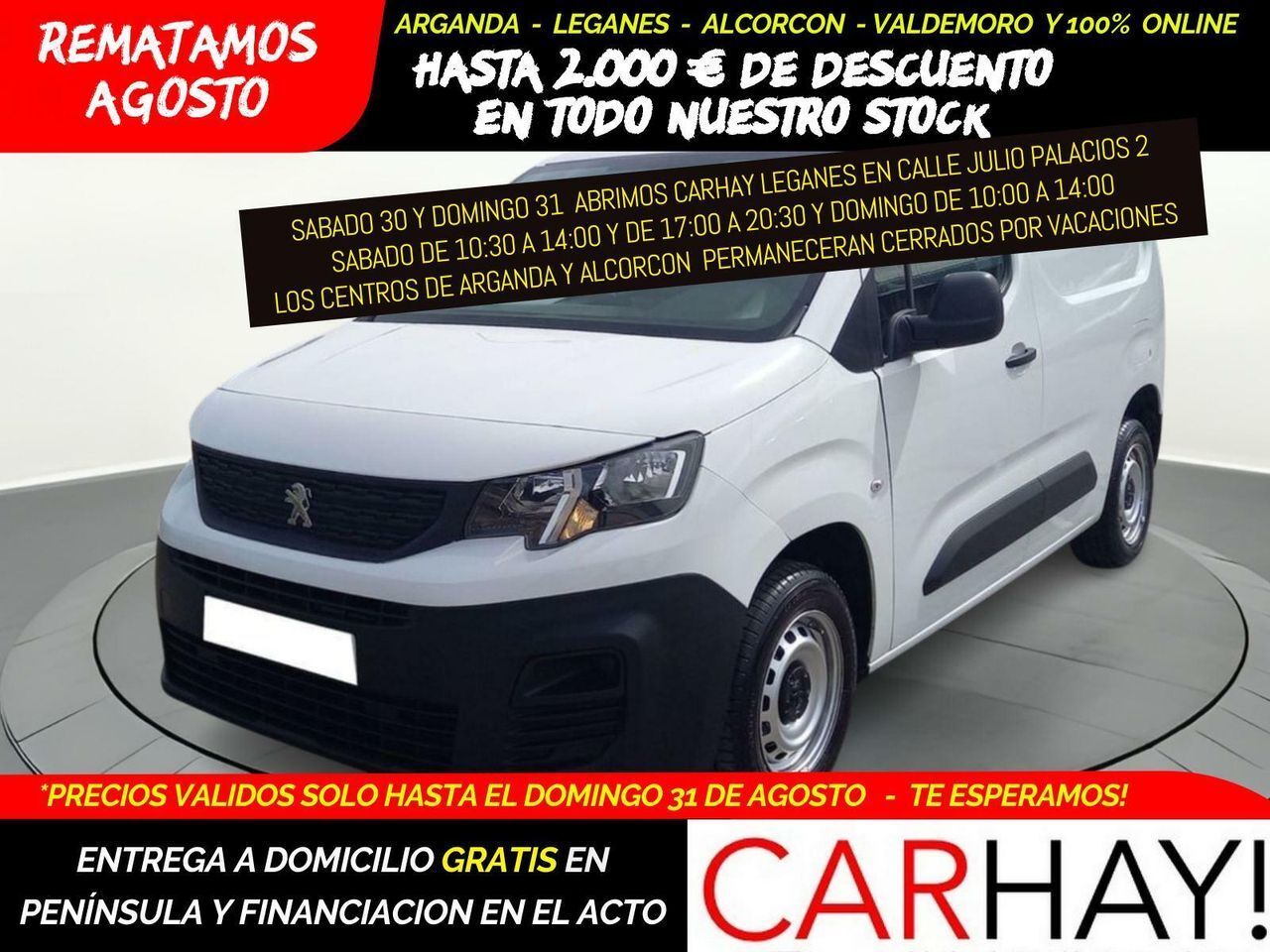 PEUGEOT Partner (PRO STANDARD 600KG BLUE HDi 73 KW FURGÓN) en Madrid