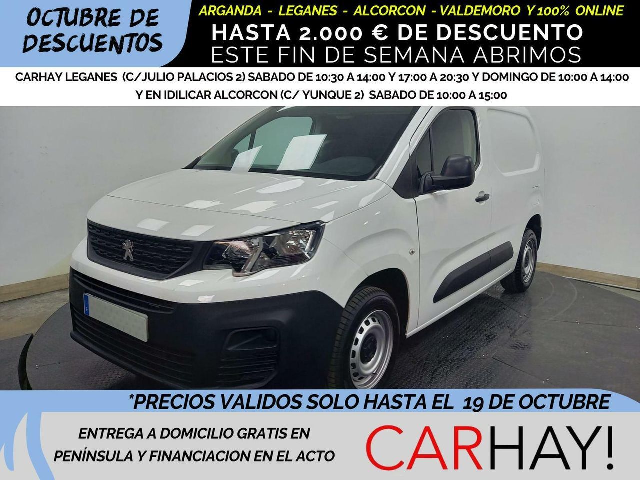 PEUGEOT Partner (PRO STANDARD 600KG BLUE HDi 73 KW FURGÓN) en Madrid
