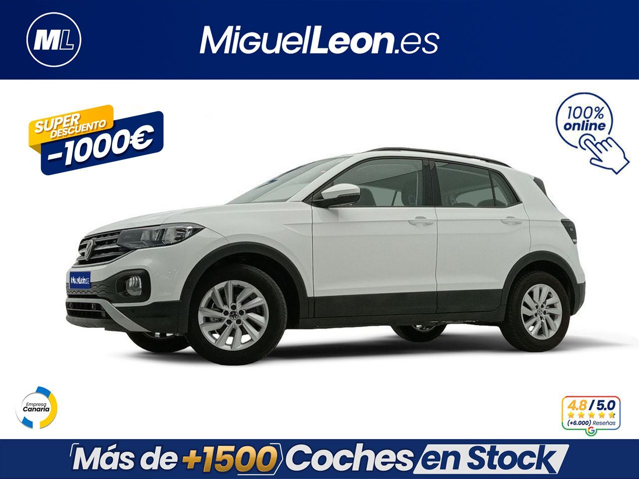 VOLKSWAGEN T-Cross (Advance 1.0 TSI 81kW (110CV)) en Palmas, Las