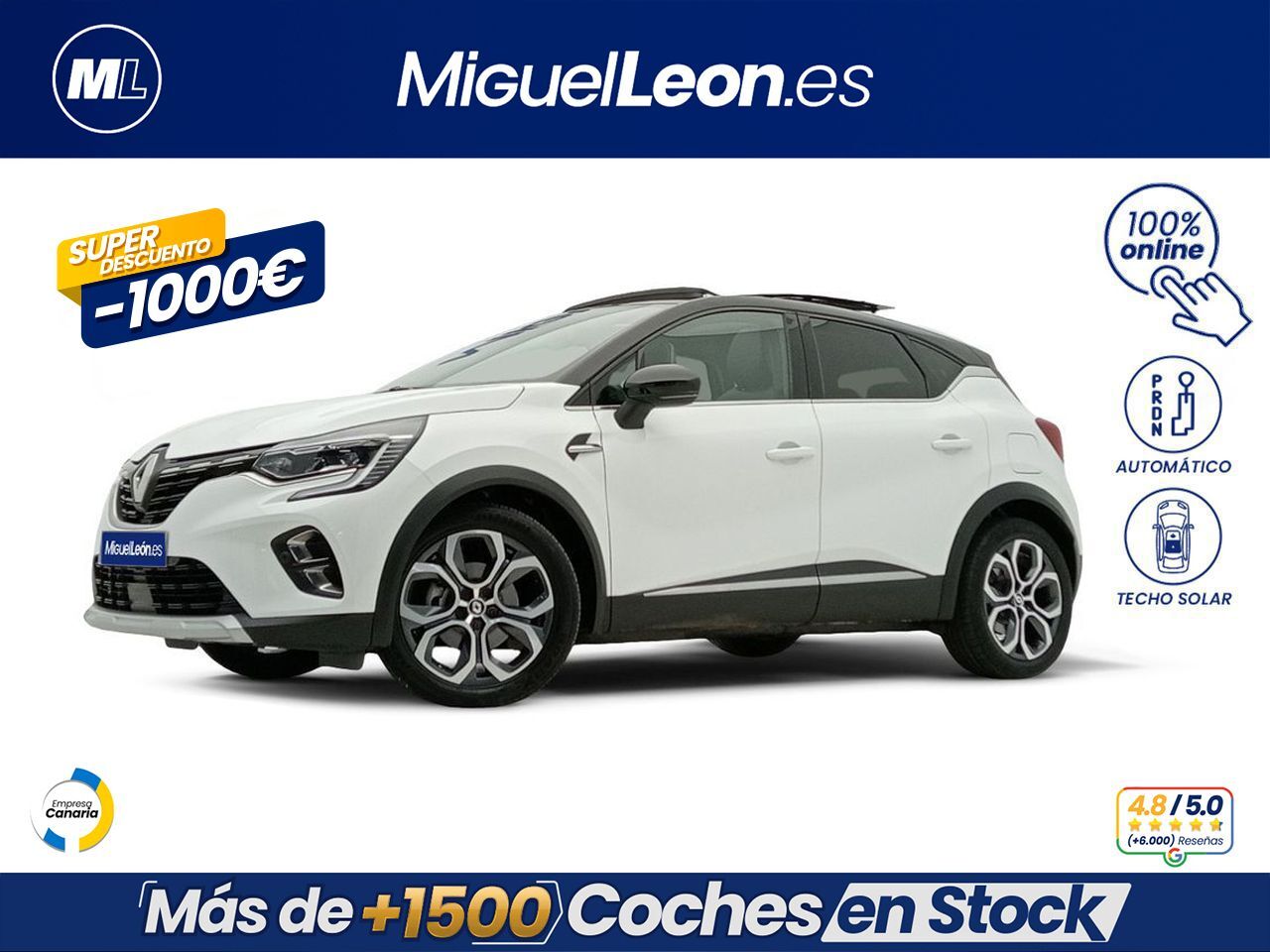 RENAULT Captur (Zen E-TECH Híbrido enchufable 160cv) en Palmas, Las