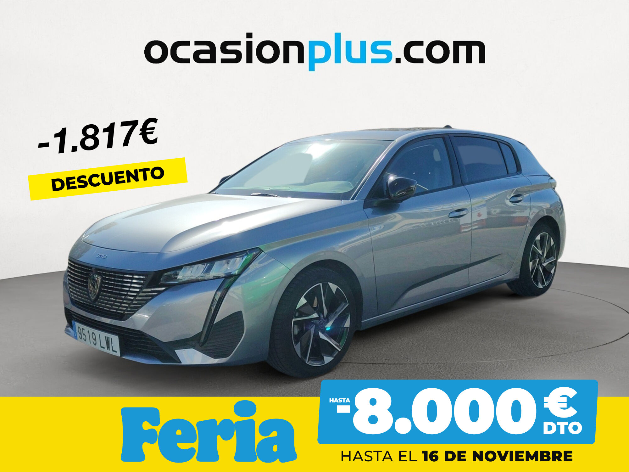 PEUGEOT 308 (Allure Pack BlueHDi 130 S&S EAT8 96 kW (130 CV)) en Madrid