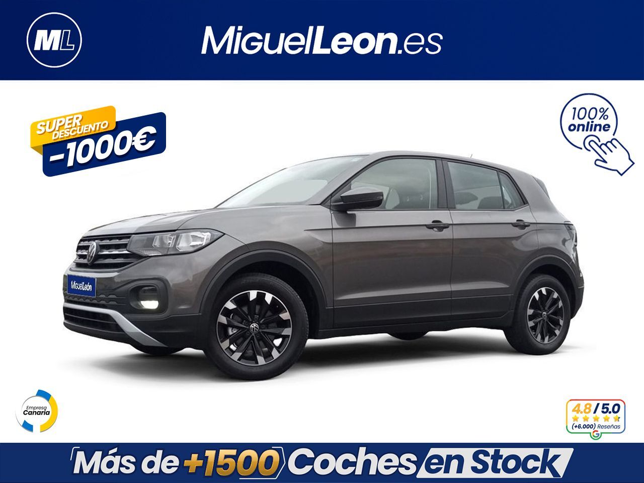 VOLKSWAGEN T-Cross (Edition 1.0 TSI 70kW (95CV)) en Palmas, Las