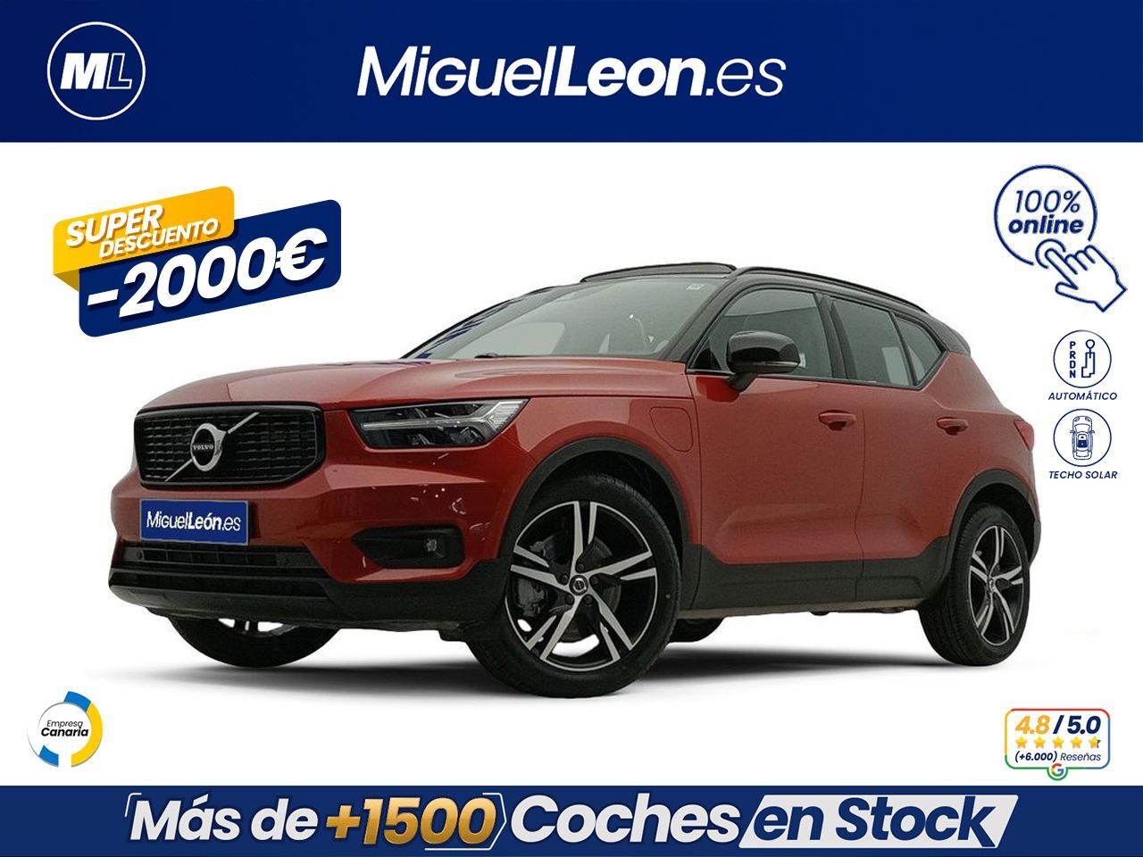 VOLVO XC40 (1.5 T4 Twin Recharge R-Design Auto) en Palmas, Las