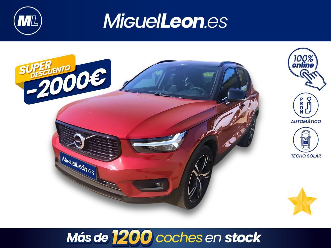 VOLVO XC40 (1.5 T4 Twin Recharge R-Design Auto) en Palmas, Las
