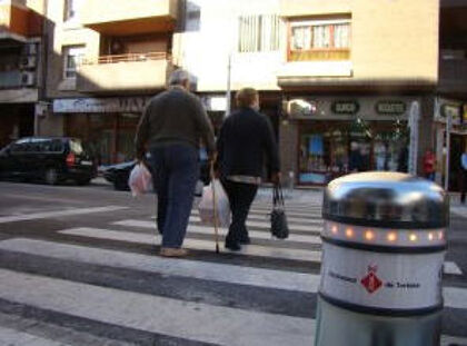 Detectores de peatones en los pasos de cebra