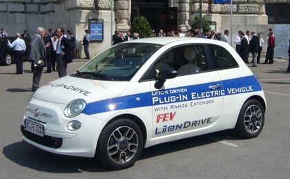 Fiat 500 Li-ion Drive con motor Wankel