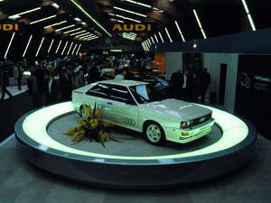 Audi quattro presentado en el Salón del Automóvil de Ginebra de 1980
