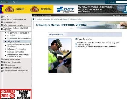 Recibir y recurrir multas… desde Internet
