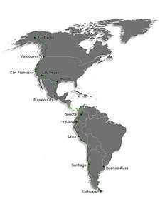 De Fairbanks (Alaska) a Ushuaia (Argentina)