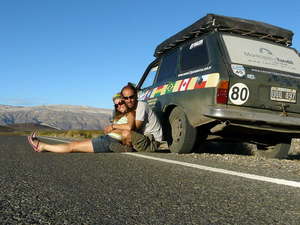 Un momento de relax durante el largo viaje