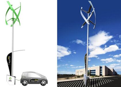 La primera electolinera eólica