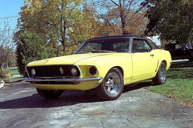Ford Mustang del 69 sobre el que se ha basado Jonathan Brand para realizar su trabajo