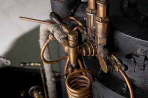 Parte de las tuberías de cobre que faltaban (utilizadas durante el periodo bélico de 1914)