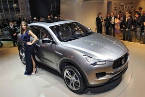 El Maserati Kubang durante su presentación en el Salón de Frankfurt