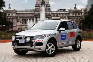 El vehículo empleado para batir el Record Guinness ha sido un Volkswagen Touareg TDI Clean Diesel