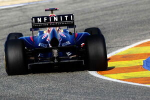 Esto es lo único que ven sus rivales del Red Bull conducido por Vettel