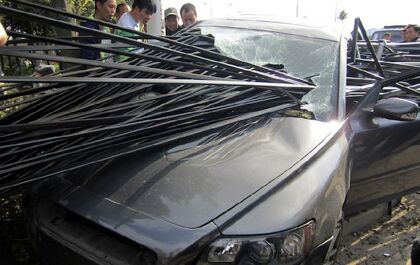 Salvado por unos centímetros