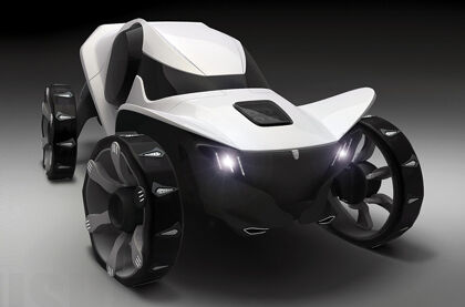 Un todocamino sobre hielo