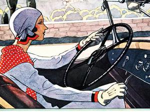 cadillac anuncio mujer arranque eléctrico