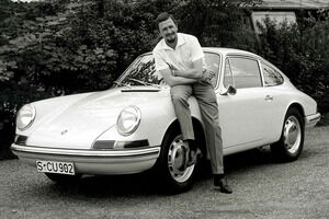F.A.Porsche_01 “Butzi” Porsche con su más famosa creación: el 911