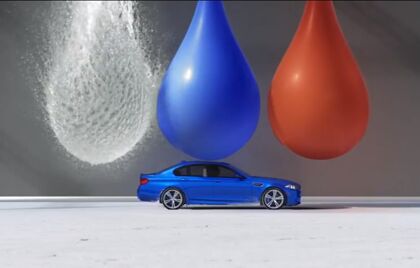 BMW M5: la bala en slow motion