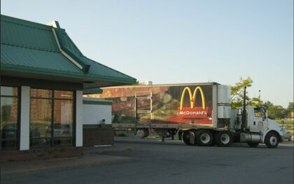 Camiones movidos con aceite de Big Mac