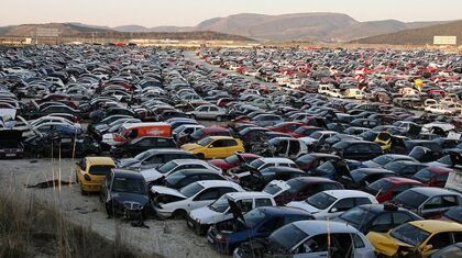 Los desguaces también notan la crisis