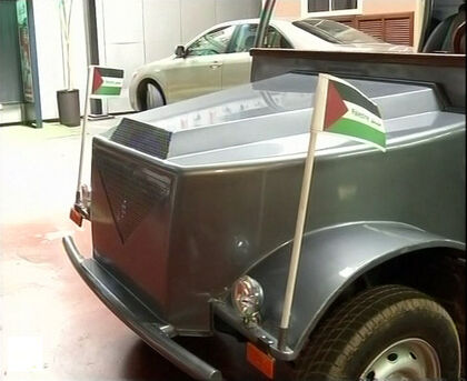 Primer vehículo solar palestino