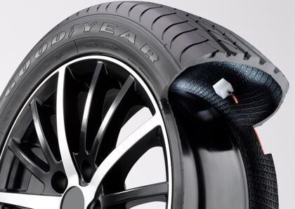 Goodyear presenta el neumático auto-inflable