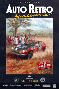 Cartel anunciador del Salón Auto Retro Barcelona 2011