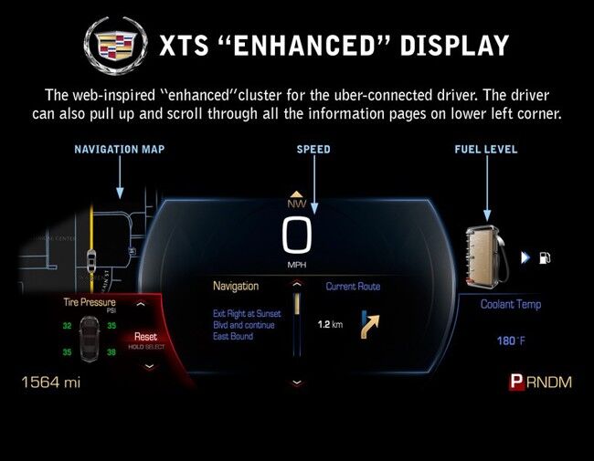 Cadillac Xts Gauge Cluster Enhanced 650x505