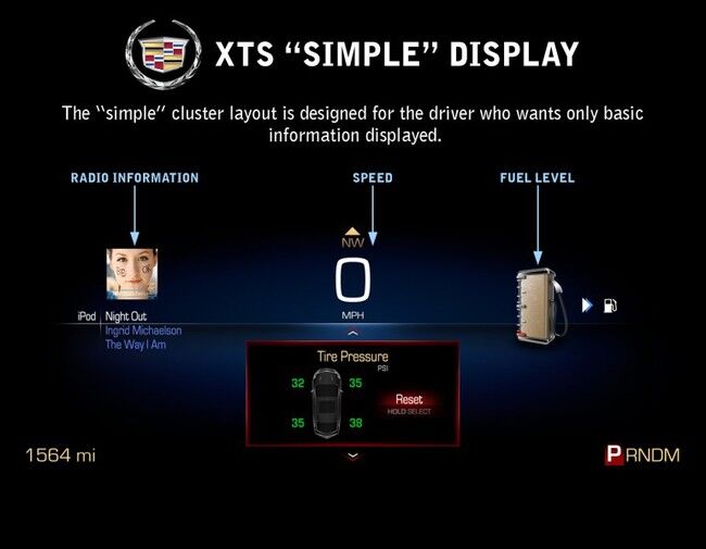 Cadillac Xts Gauge Cluster Simple 650x505