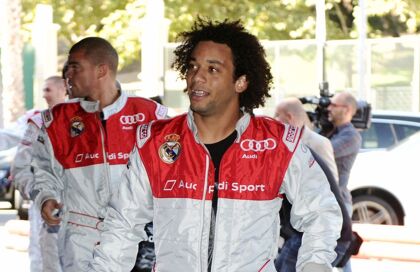 Cazan a Marcelo, futbolista del Real Madrid, conduciendo sin puntos