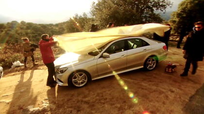 Así se rodó el anuncio del nuevo Mercedes Clase E en Madrid