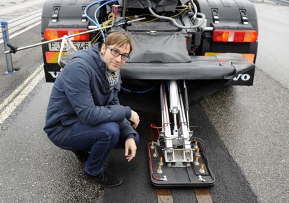 La carretera eléctrica de Volvo, el Scalextric a tamaño real