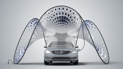 El increíble cargador solar portátil de Volvo