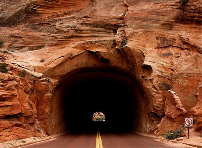 Túnel de Zion Monte Carmelo, Utah, EEUU
